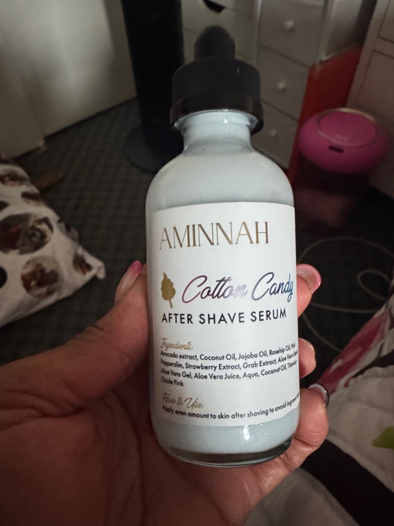 Aminnah Cotton Candy After Shave Serum Soothing White Aftershave